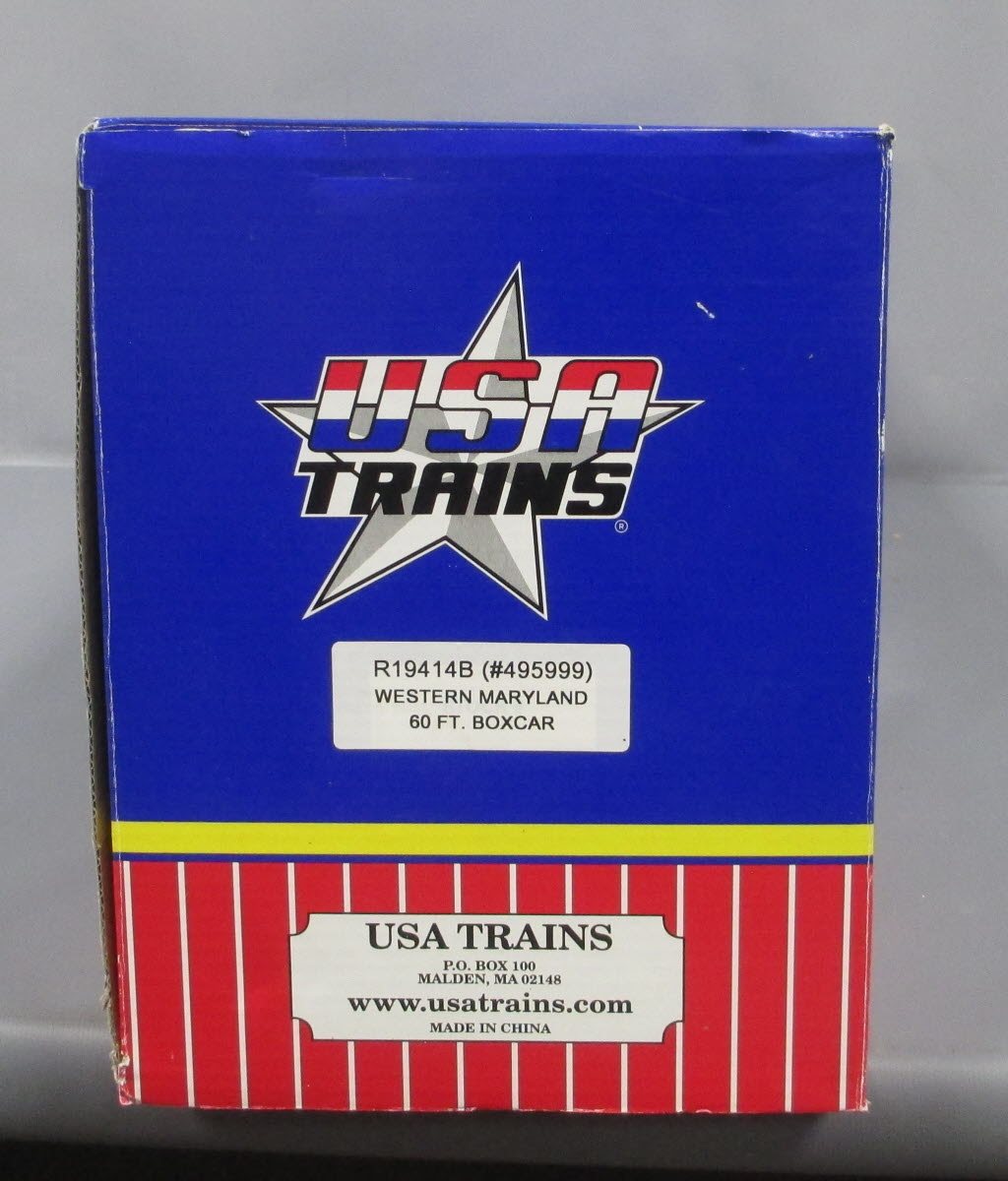 USA Trains R19414B G Oxide Red Western Maryland Double Door 60 Ft. Box Car