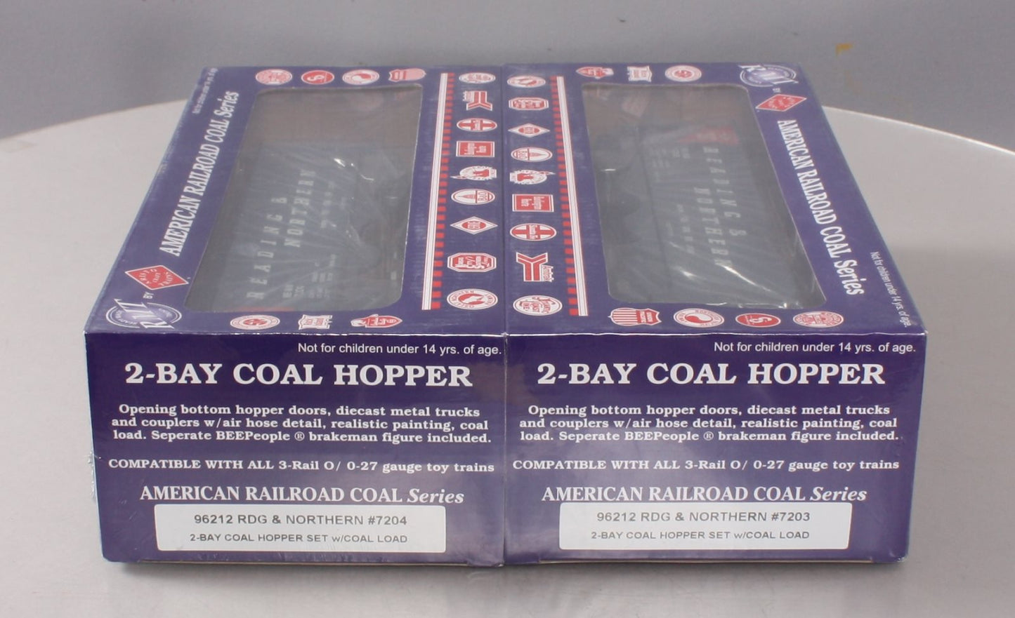 RMT 96212 O Reading & Northern 2-Bay Hopper (Pack of 2)