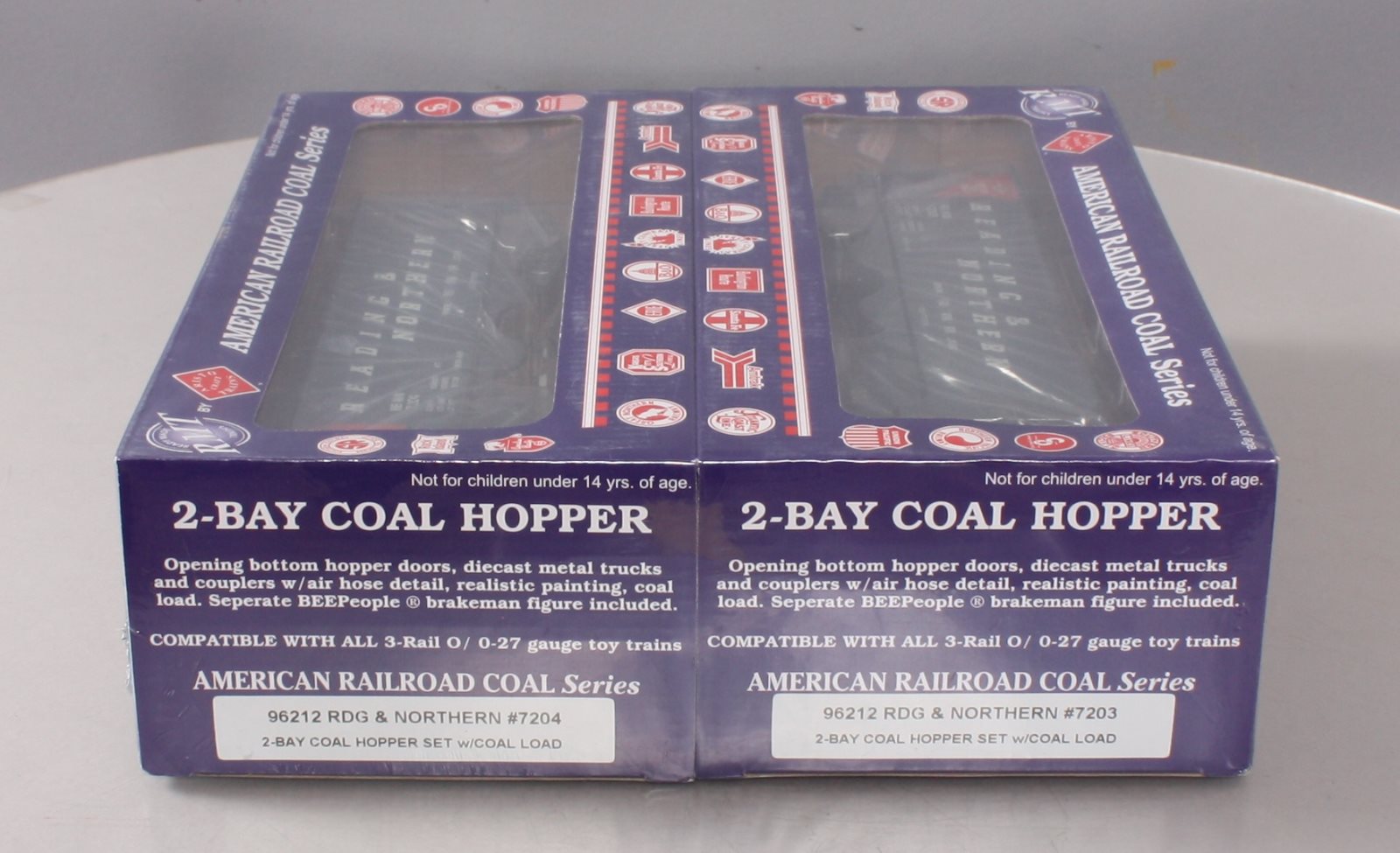 RMT 96212 O Reading & Northern 2-Bay Hopper (Pack of 2)
