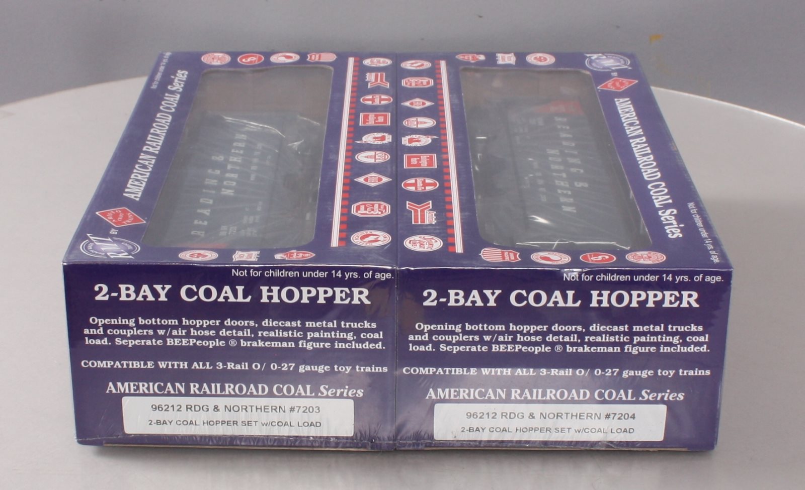 RMT 96212 O Reading & Northern 2-Bay Hopper (Pack of 2)