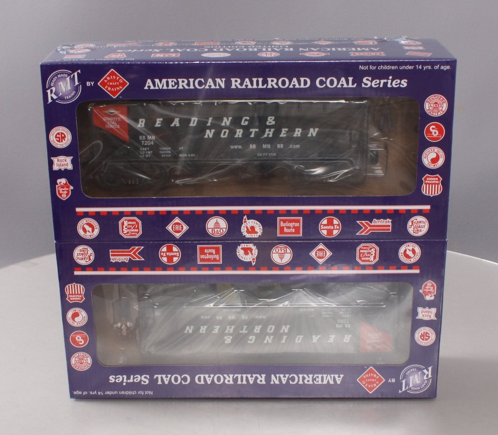 RMT 96212 O Reading & Northern 2-Bay Hopper (Pack of 2)