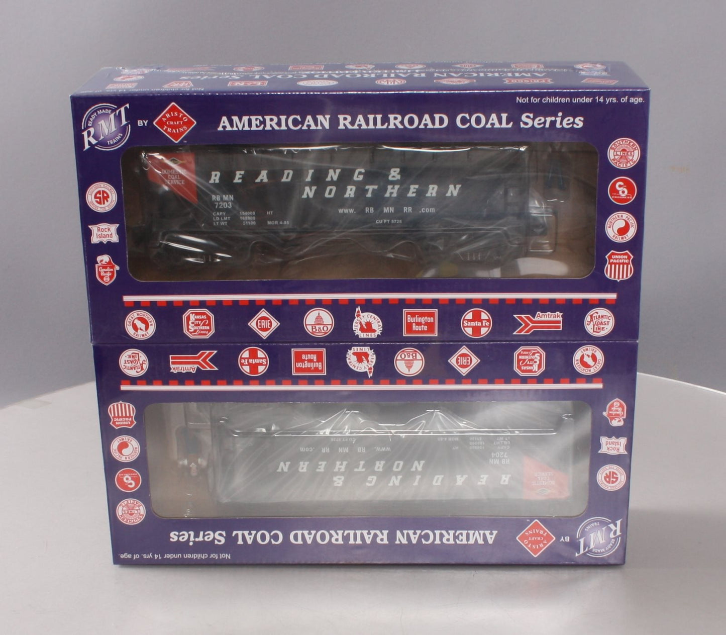 RMT 96212 O Reading & Northern 2-Bay Hopper (Pack of 2)