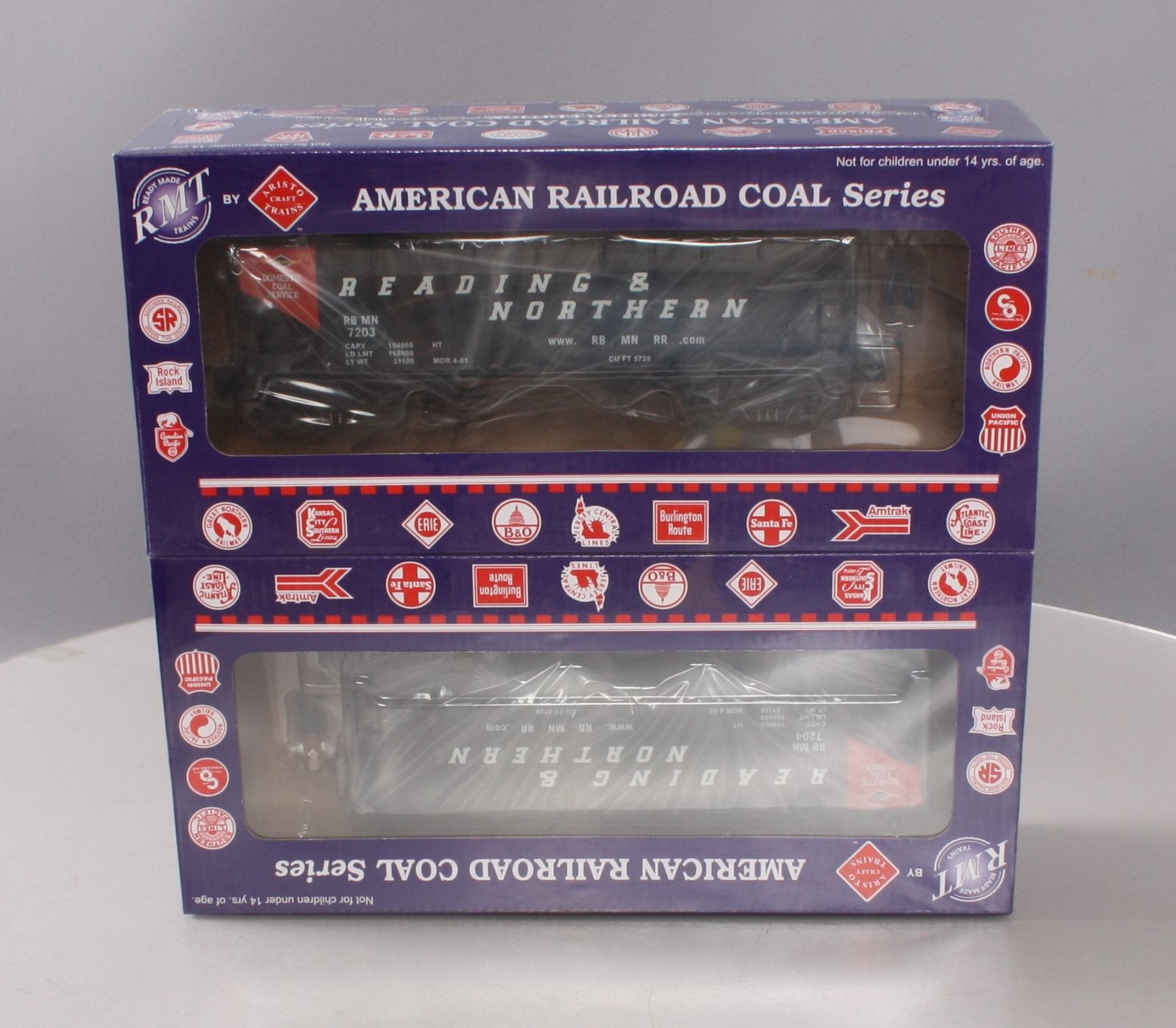 RMT 96212 O Reading & Northern 2-Bay Hopper (Pack of 2)