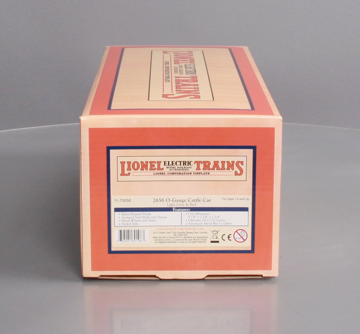 MTH 11-70058 Lionel Lines O Guage Cattle Car #2656 [3 Rail]