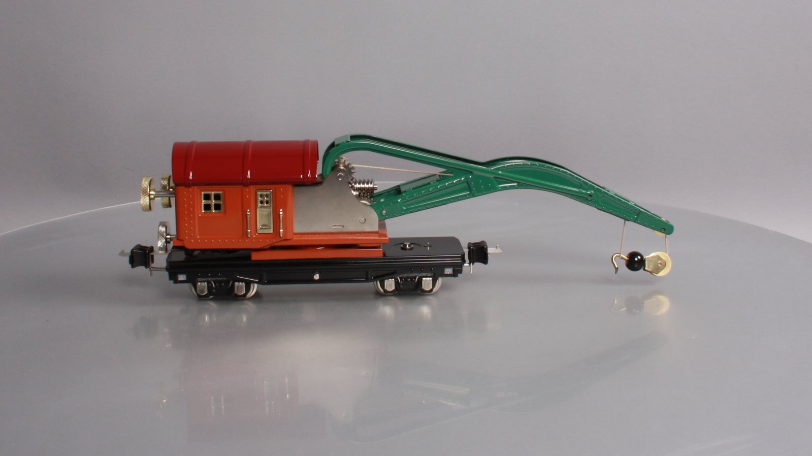 MTH 11-70017 O #2810 Derrick Car, Terra Cotta/Maroon