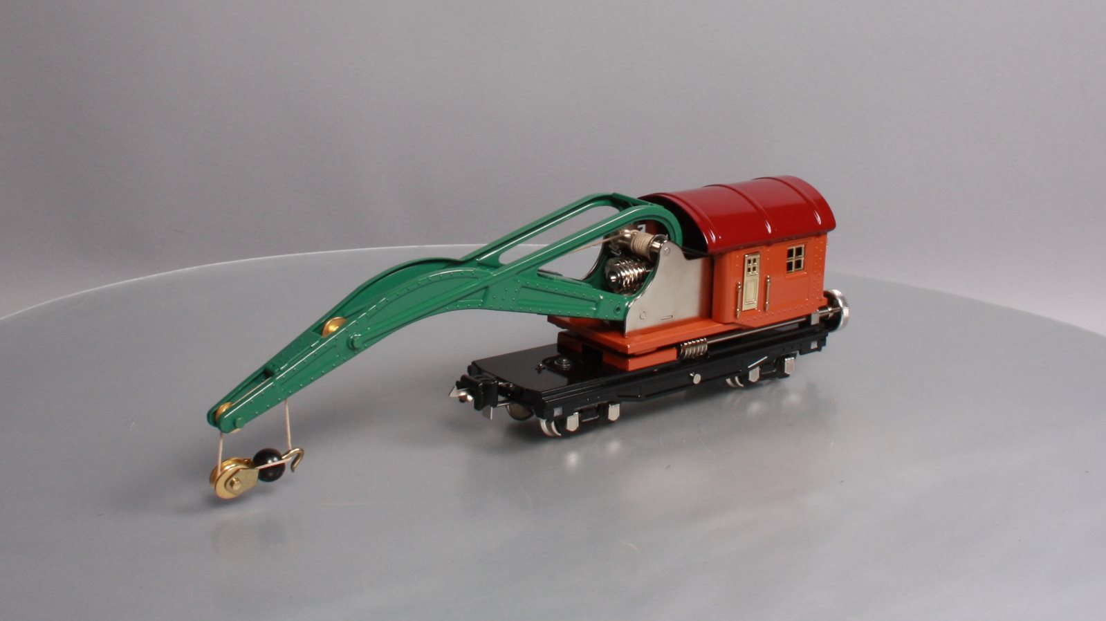MTH 11-70017 O #2810 Derrick Car, Terra Cotta/Maroon