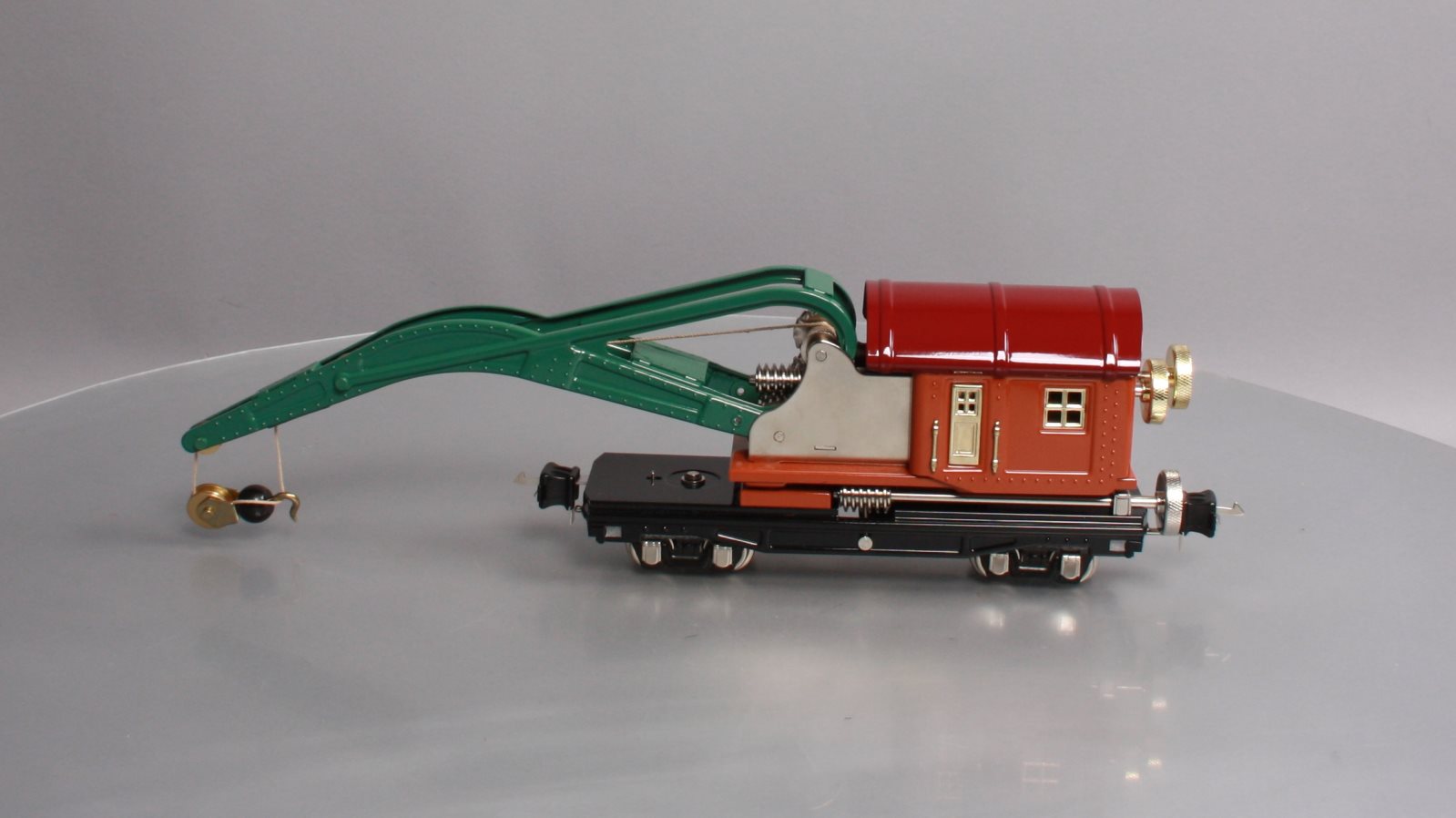 MTH 11-70017 O #2810 Derrick Car, Terra Cotta/Maroon