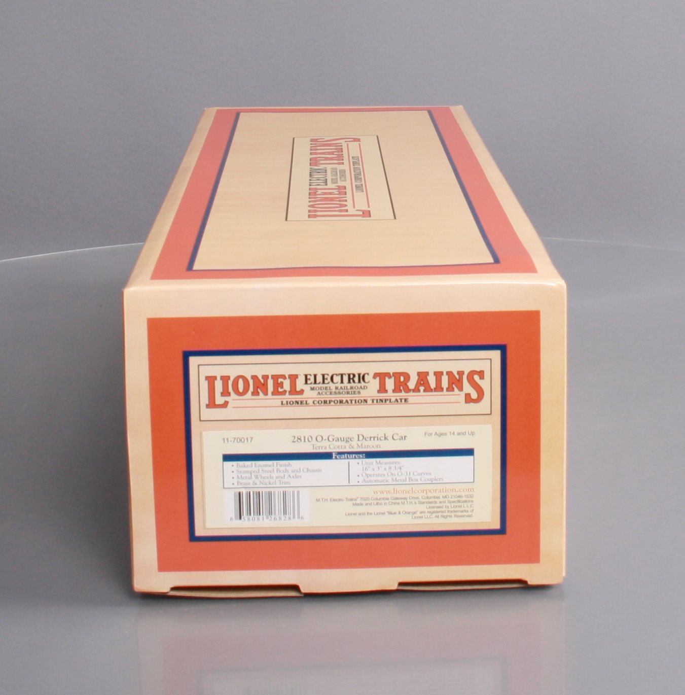 MTH 11-70017 O #2810 Derrick Car, Terra Cotta/Maroon