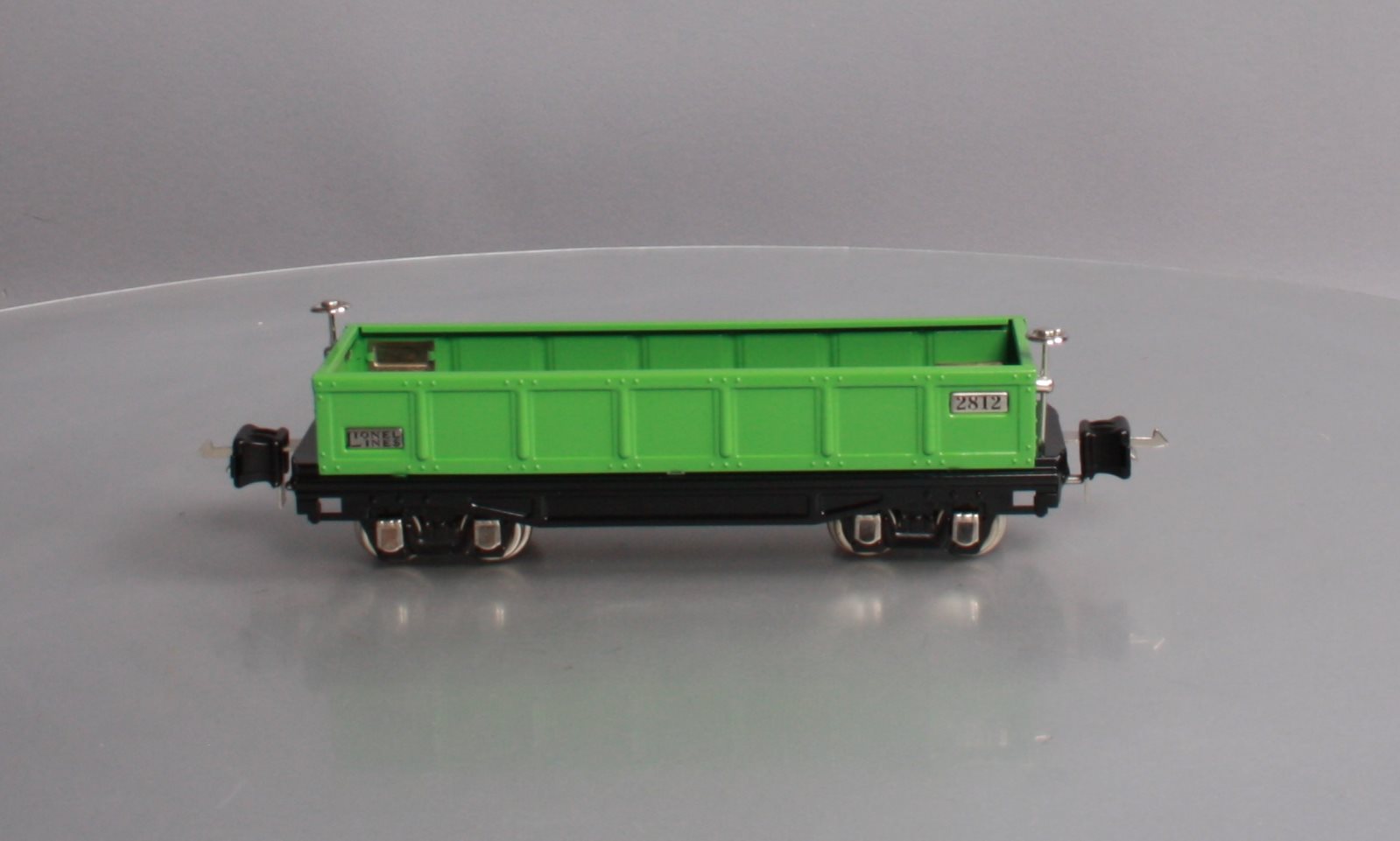 MTH 11-70011 O Gauge 2812 O Gauge Gondola Car Green with Nickel