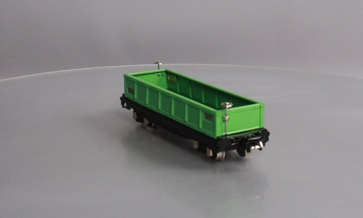 MTH 11-70011 O Gauge 2812 O Gauge Gondola Car Green with Nickel