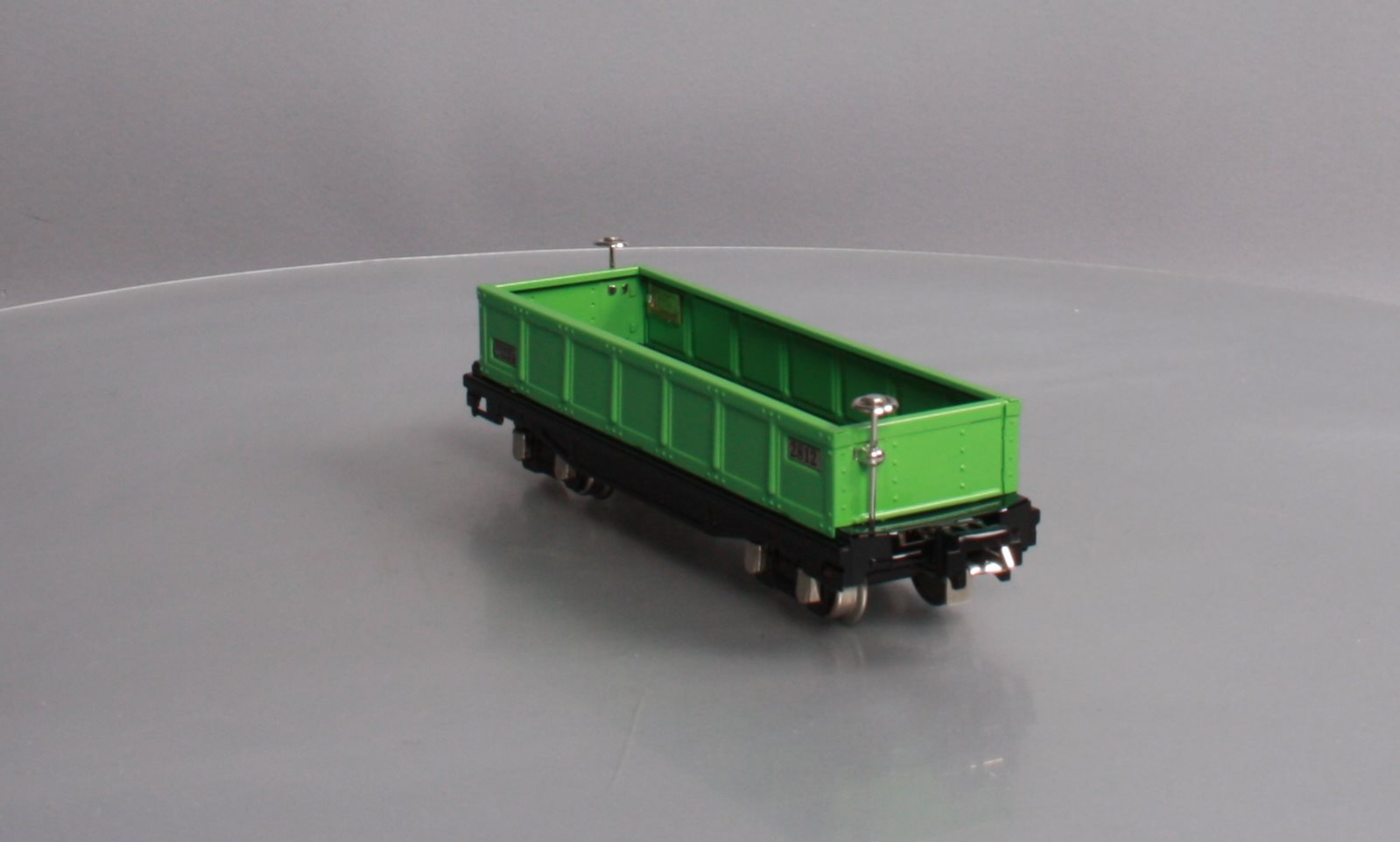 MTH 11-70011 O Gauge 2812 O Gauge Gondola Car Green with Nickel
