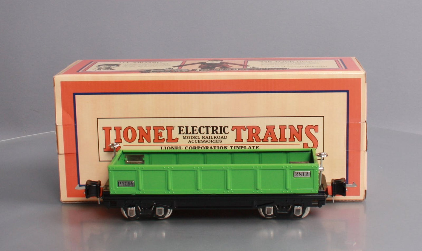 MTH 11-70011 O Gauge 2812 O Gauge Gondola Car Green with Nickel