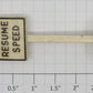 Marx PS-1 Resume Speed Railroad Sign