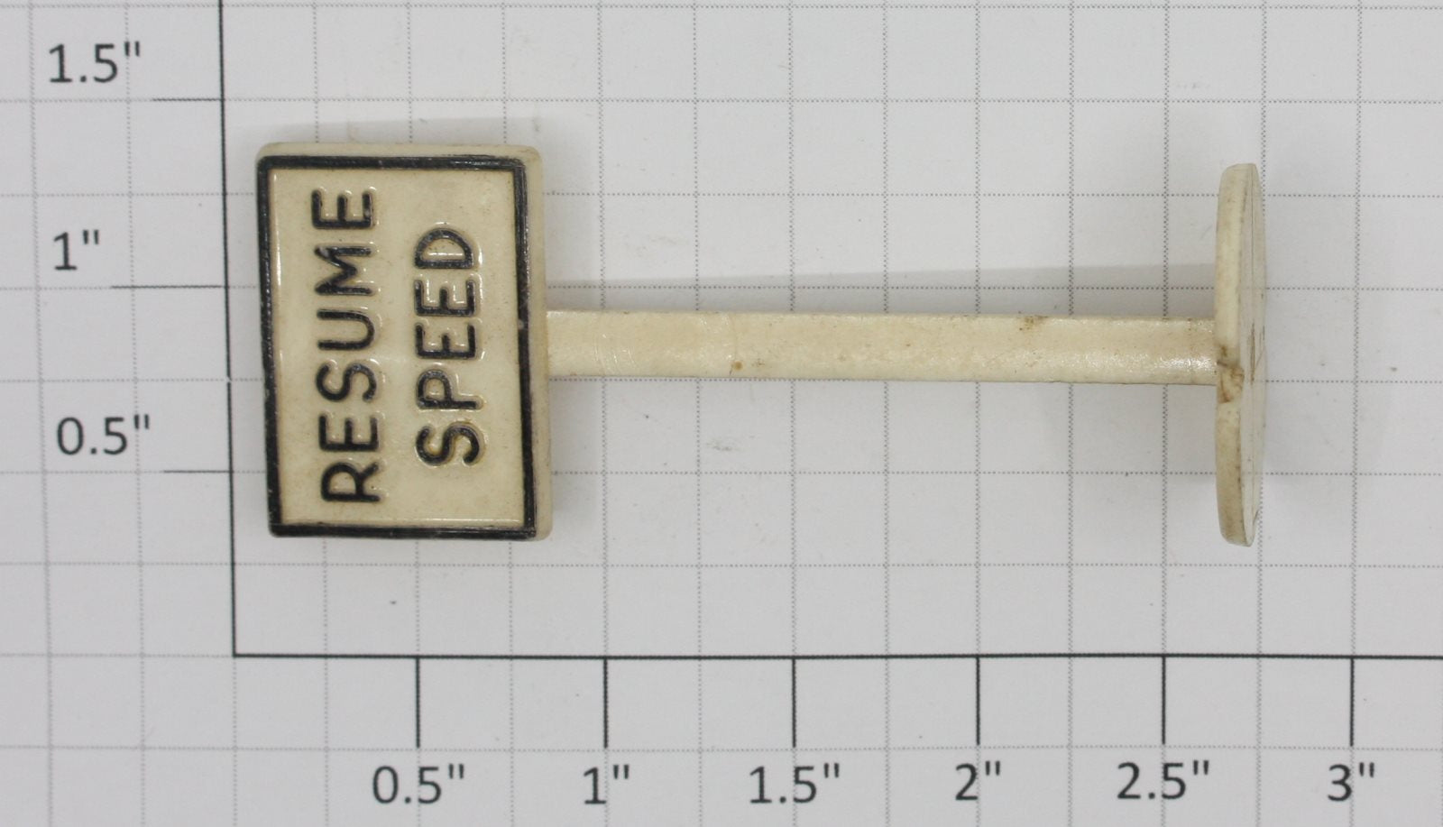 Marx PS-1 Resume Speed Railroad Sign