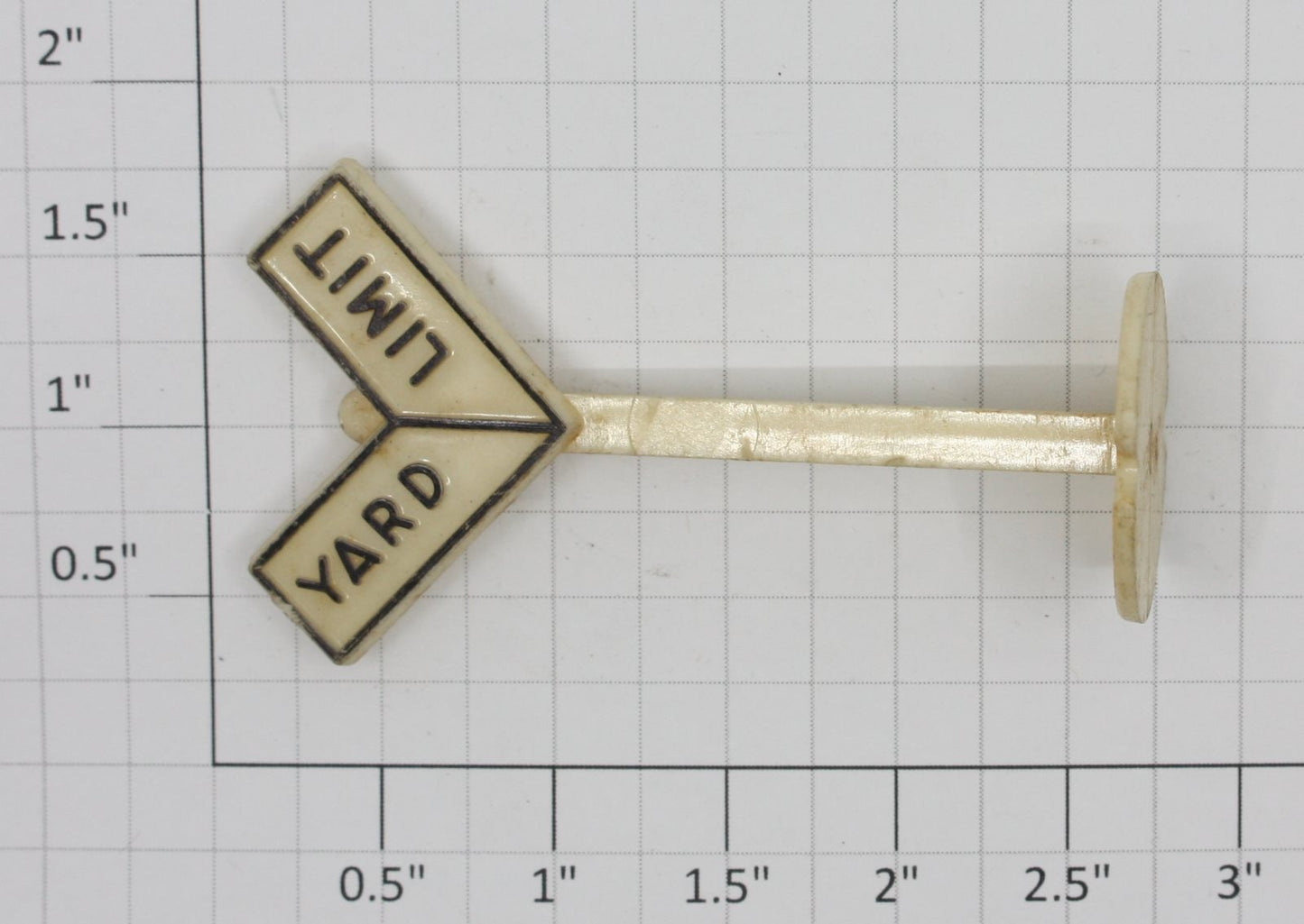 Marx PS-1-YL Yard Limit Railroad Sign