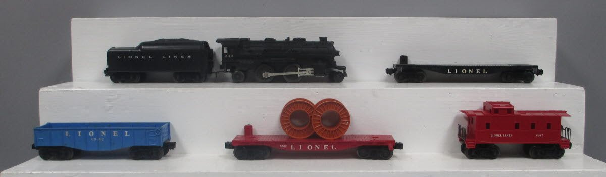 Lionel 11201O 242 Fast Starter Steam Freight Set 1060T, 6042-75 ,6502, 6047