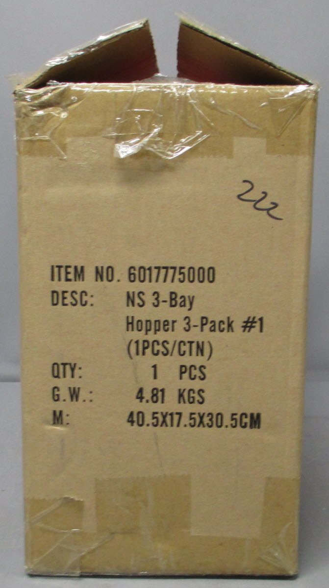Lionel 6-17775 O Gauge NS Heritage S&A,VGN, NYC 3-Bay Hopper Car 3-Pack