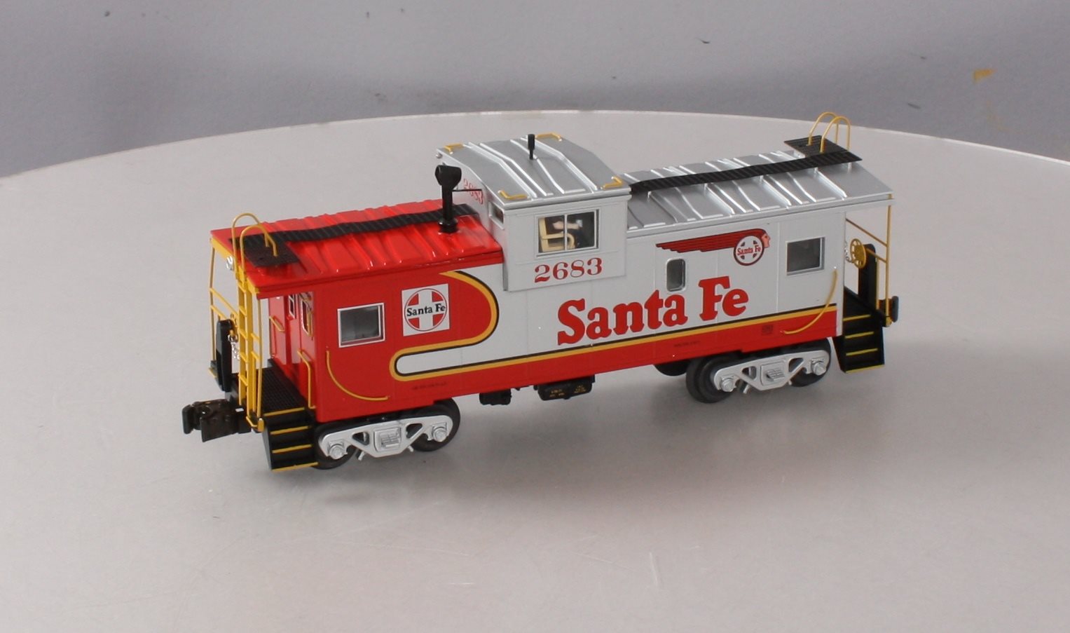 Lionel 6-27634 O Gauge Santa Fe Warbonnet Extended Vision Caboose #2683
