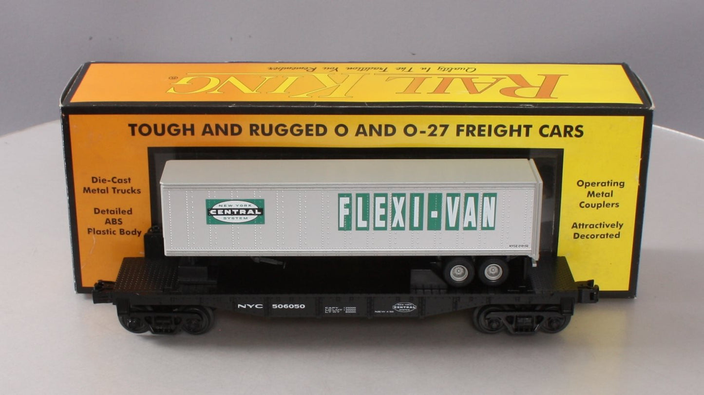 MTH 30-76374 New York Central Flat Car w/Trailer
