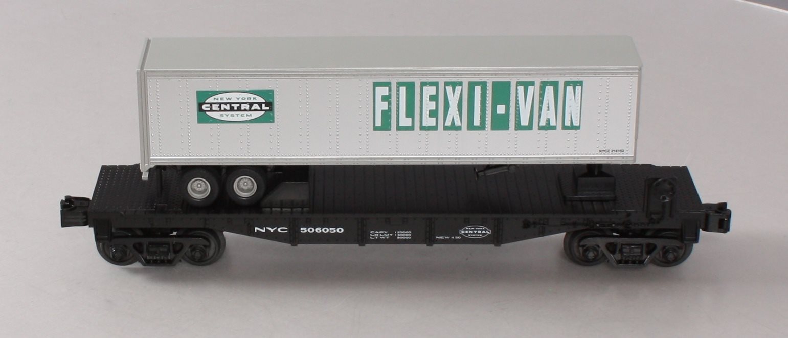 MTH 30-76374 New York Central Flat Car w/Trailer