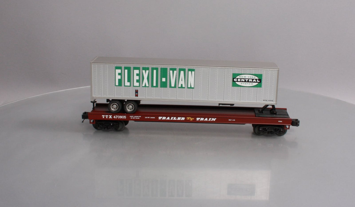 MTH 20-98680 New York Central Flat Car w/ 48' Trailer #470905
