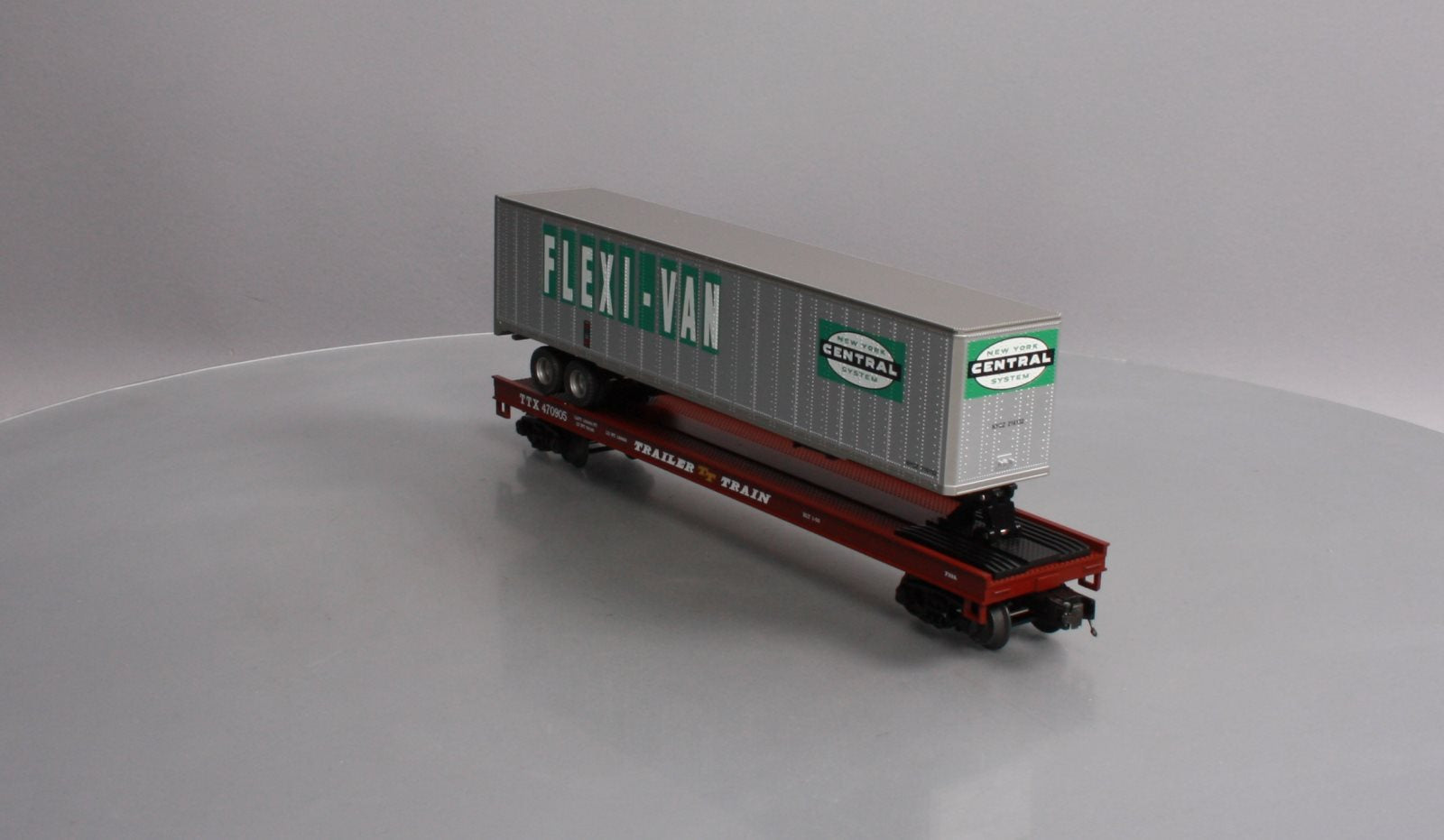 MTH 20-98680 New York Central Flat Car w/ 48' Trailer #470905