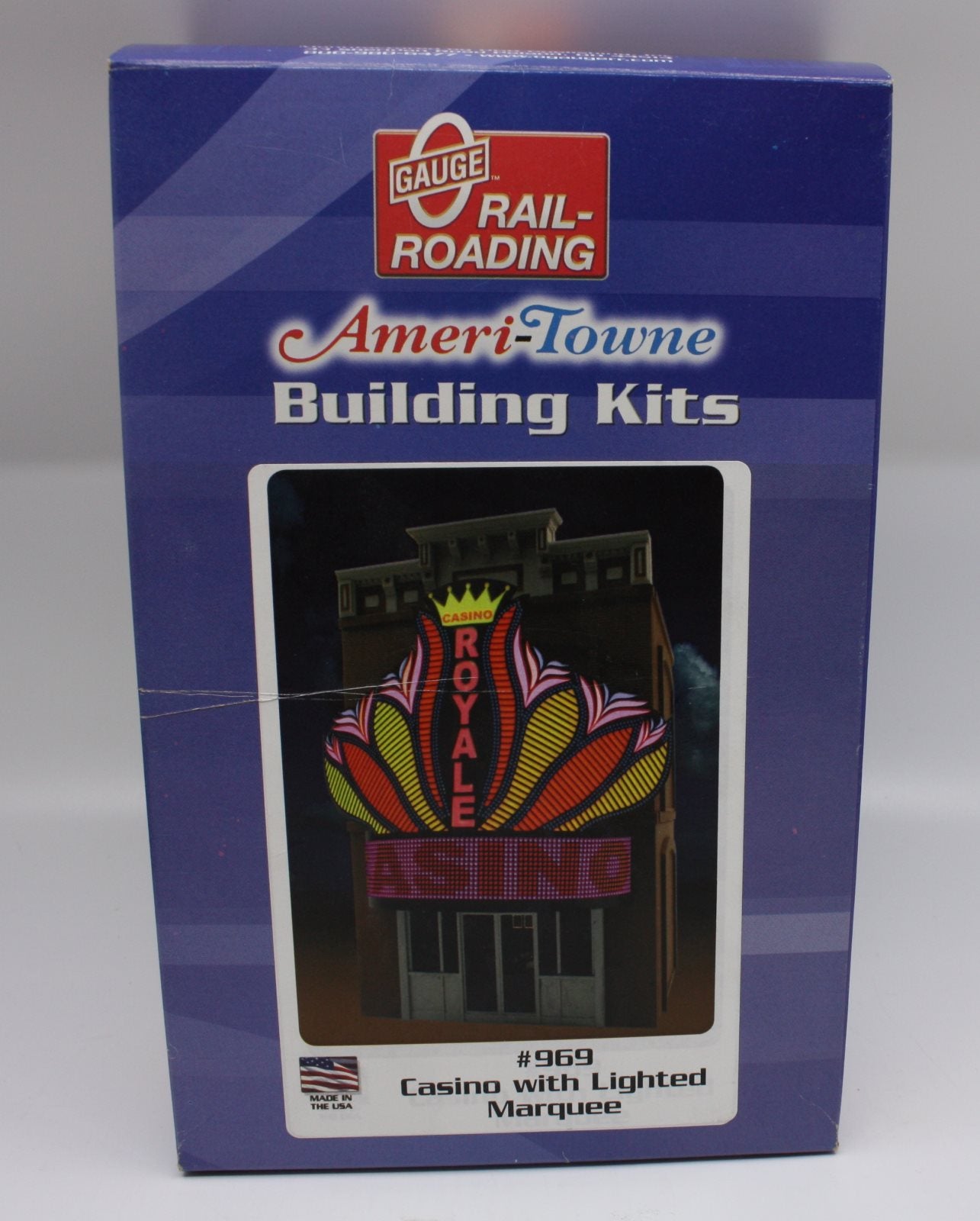 Ameri-Town 969 Ameri-Town Building Kits #969 Casino with Lighted Marquee