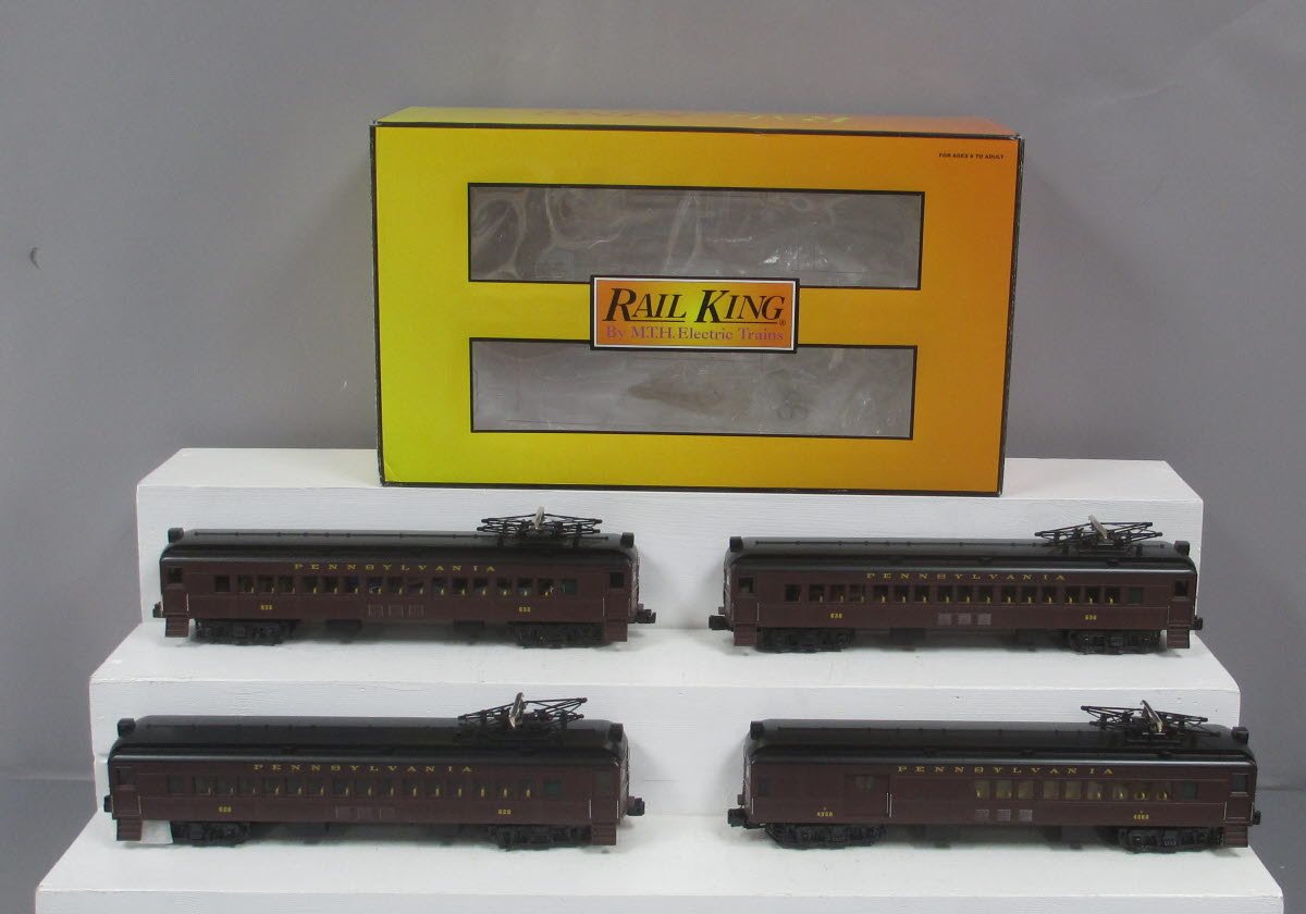 MTH 30-2649-1 O Pennsylvania MU Passenger Set w/Proto-Sound 2.0 (Set of 4)