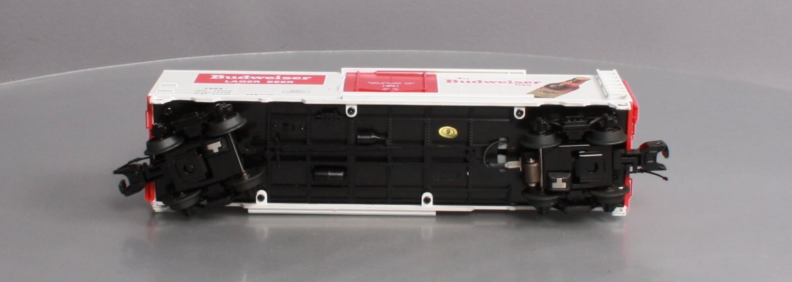 MTH 20-94125 O Gauge Budweiser Operating Beer Refrigerator Car #1955