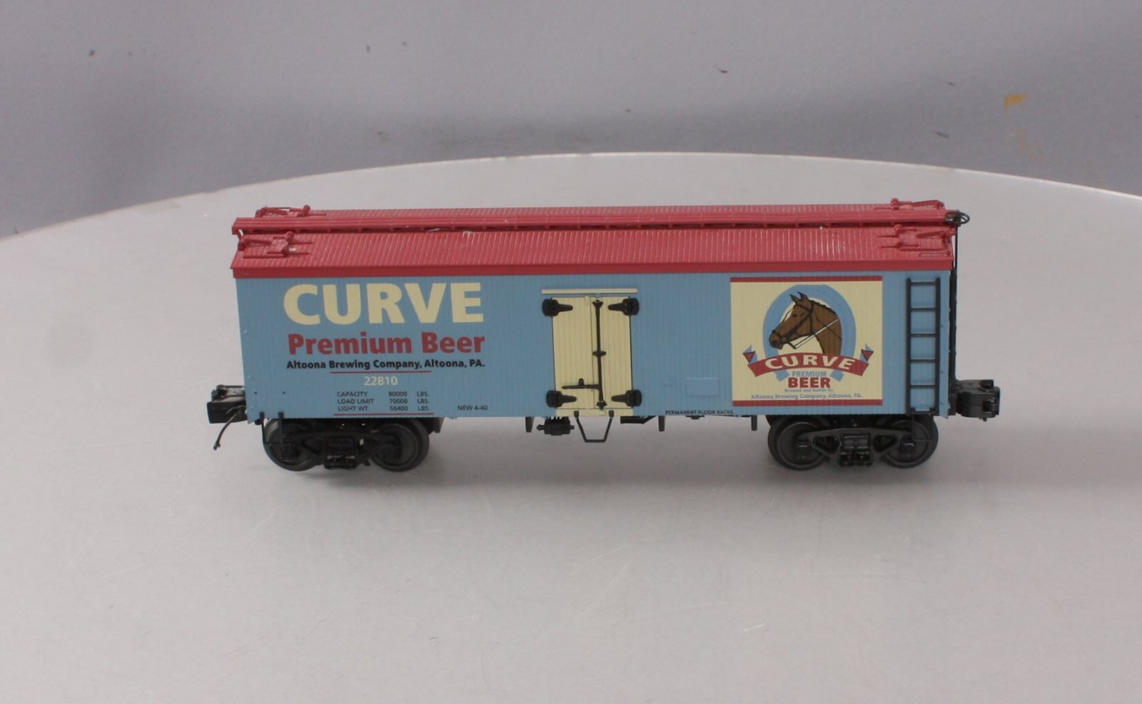 MTH 20-94326 O Gauge Curve Beer 36' Woodsided Reefer Car