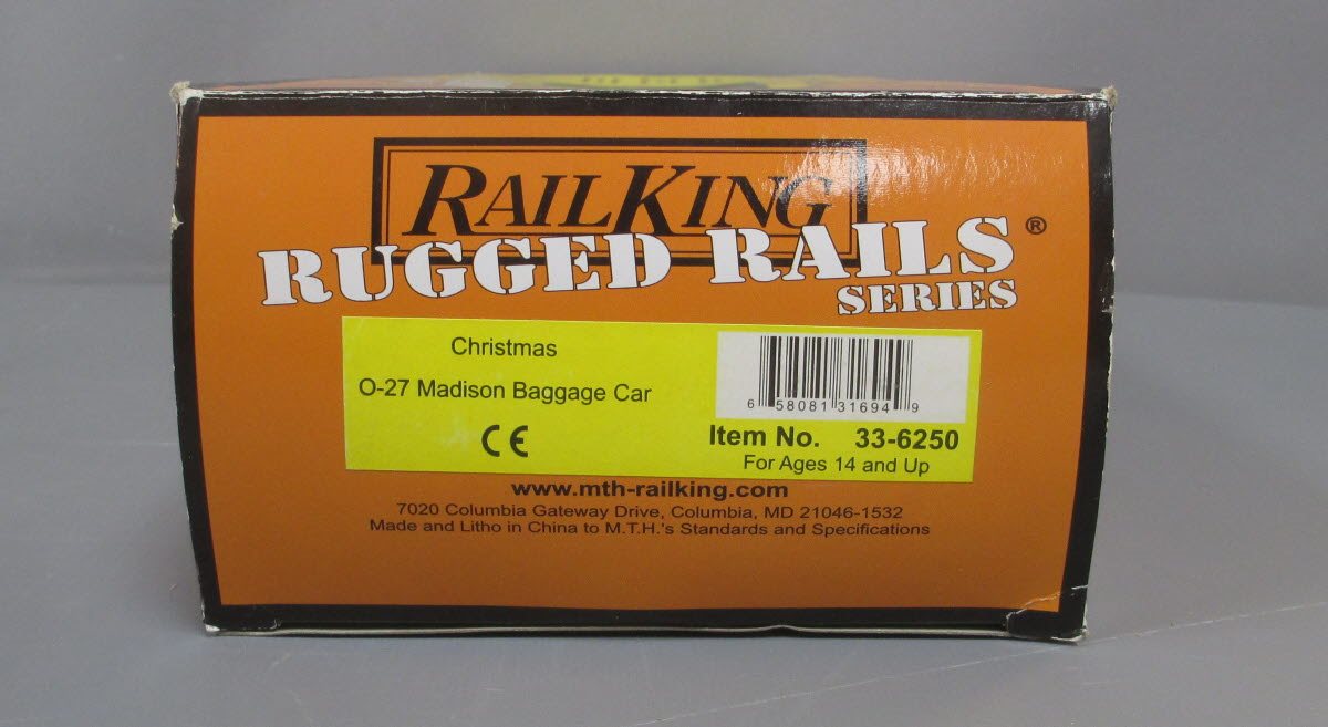 MTH 33-6250 O-27 Madison Christmas Baggage "Dasher