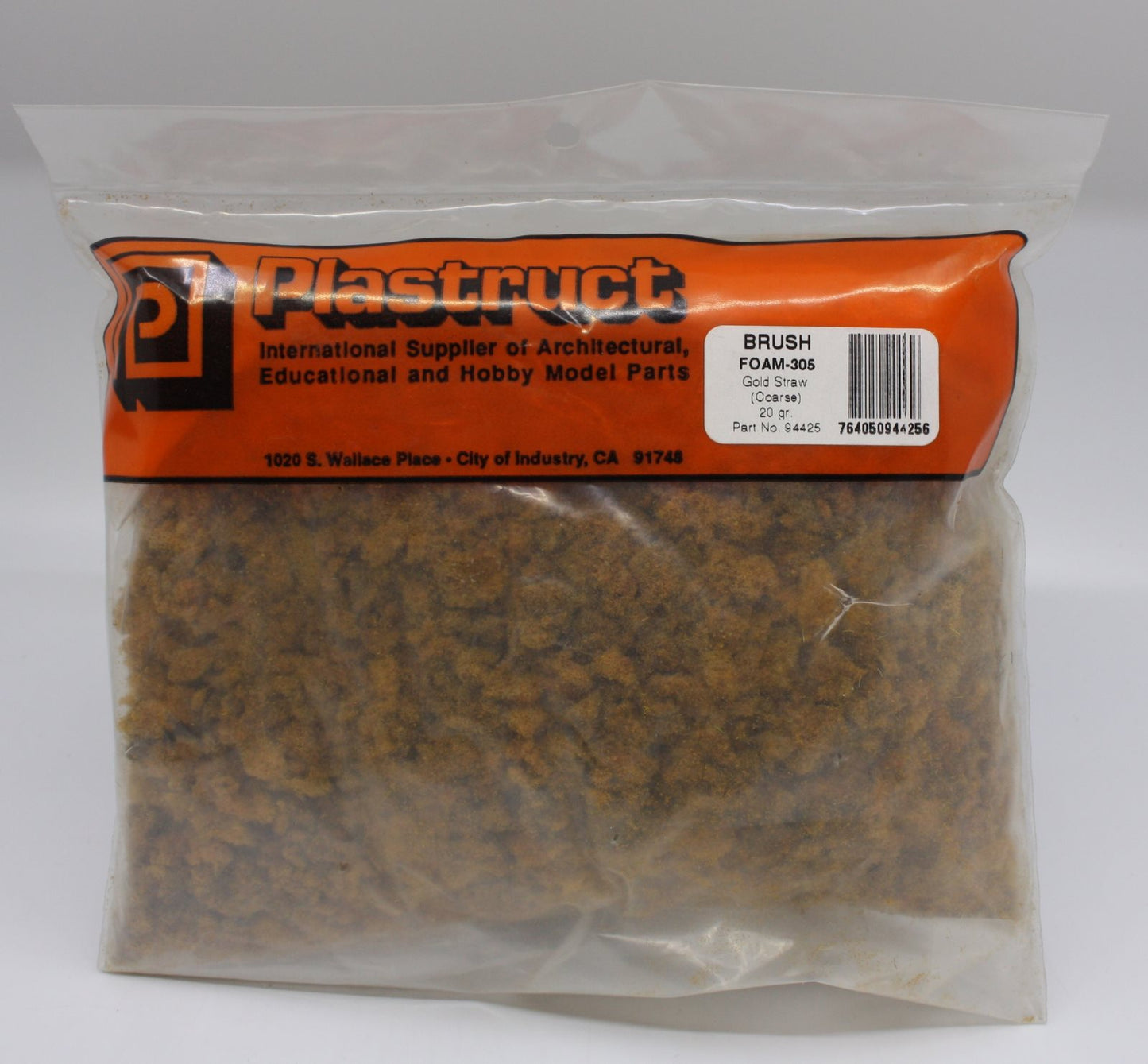 Plastruct 94425 3/4 oz. Gold Straw Coarse Plasturf Ground Foam