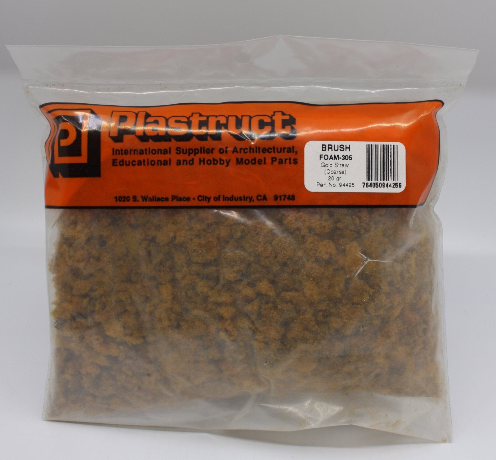 Plastruct 94425 3/4 oz. Gold Straw Coarse Plasturf Ground Foam