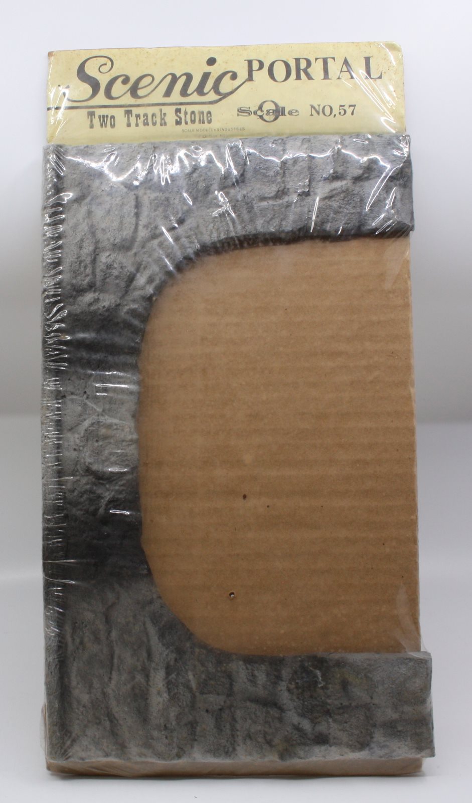 Scale Modelers 57 O Scale Grey Two Track Stone Portal