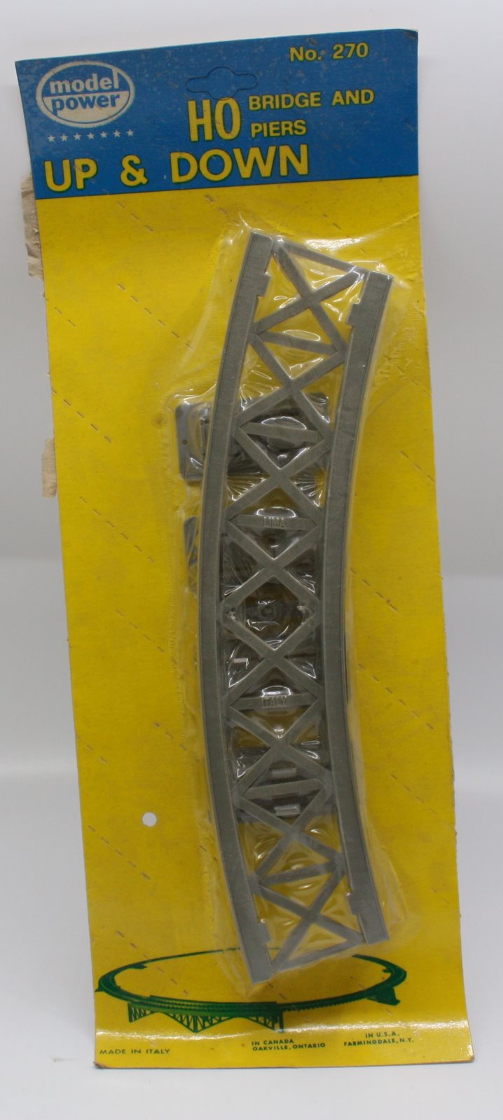 Model Power 270 HO Scale Gray Bridge 12 Volts .04 Amps (Pack of 3)