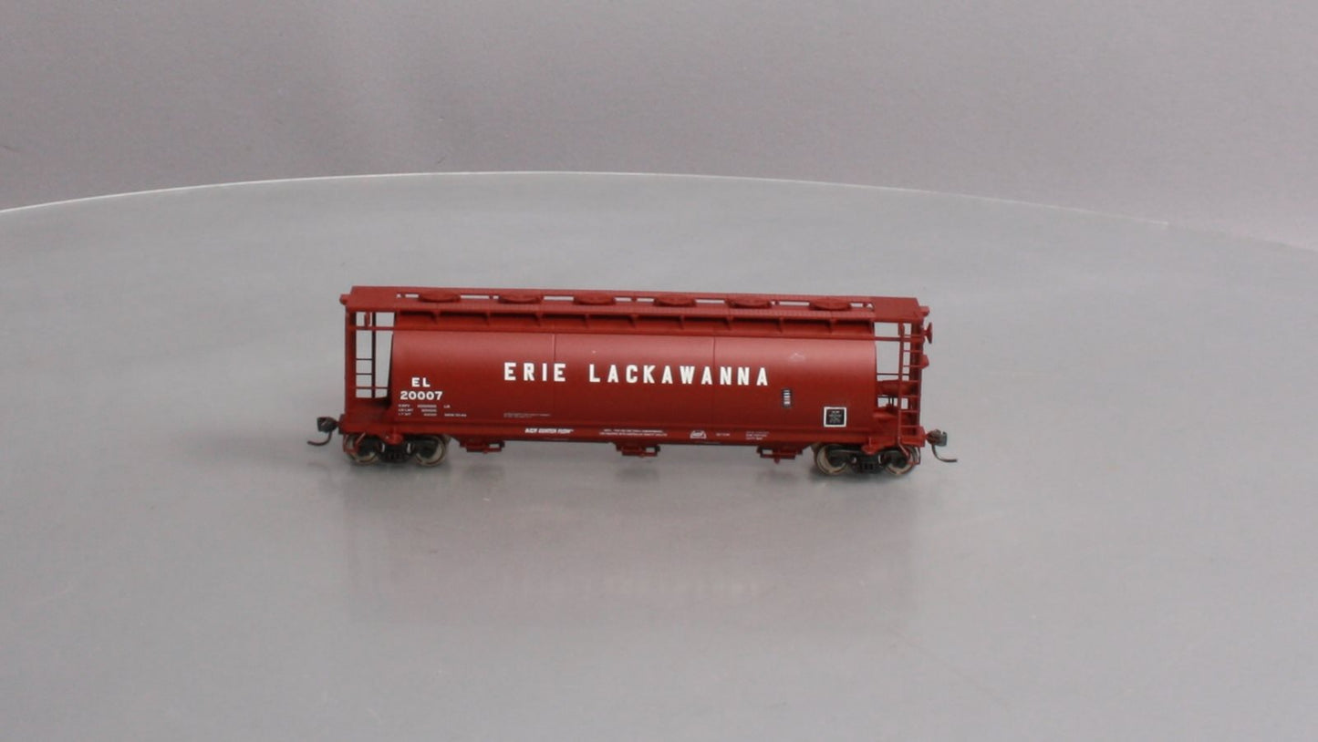 Atlas 1934-01 HO Scale Erie Lackawanna ACF 3-Bay Cylindrical Hopper #20007