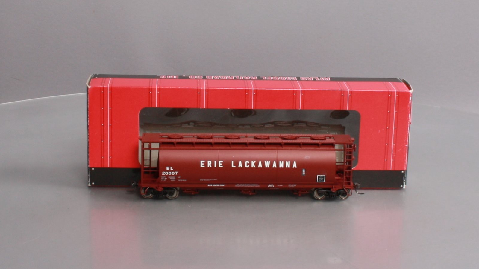 Atlas 1934-01 HO Scale Erie Lackawanna ACF 3-Bay Cylindrical Hopper #20007