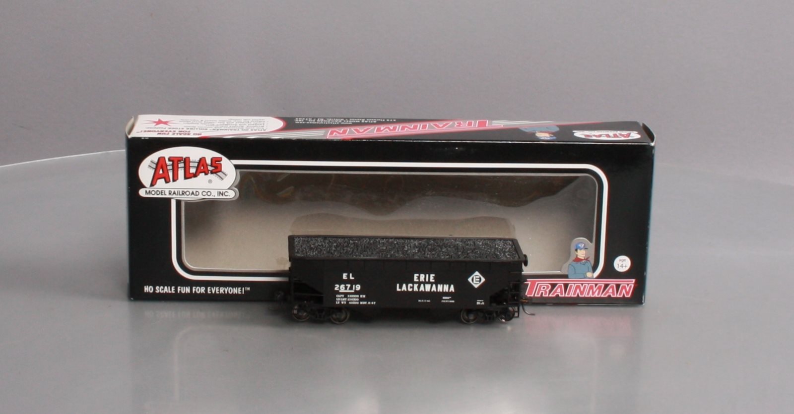 Atlas 20001490 HO Erie Lackawanna 2 Bay Hopper #26719