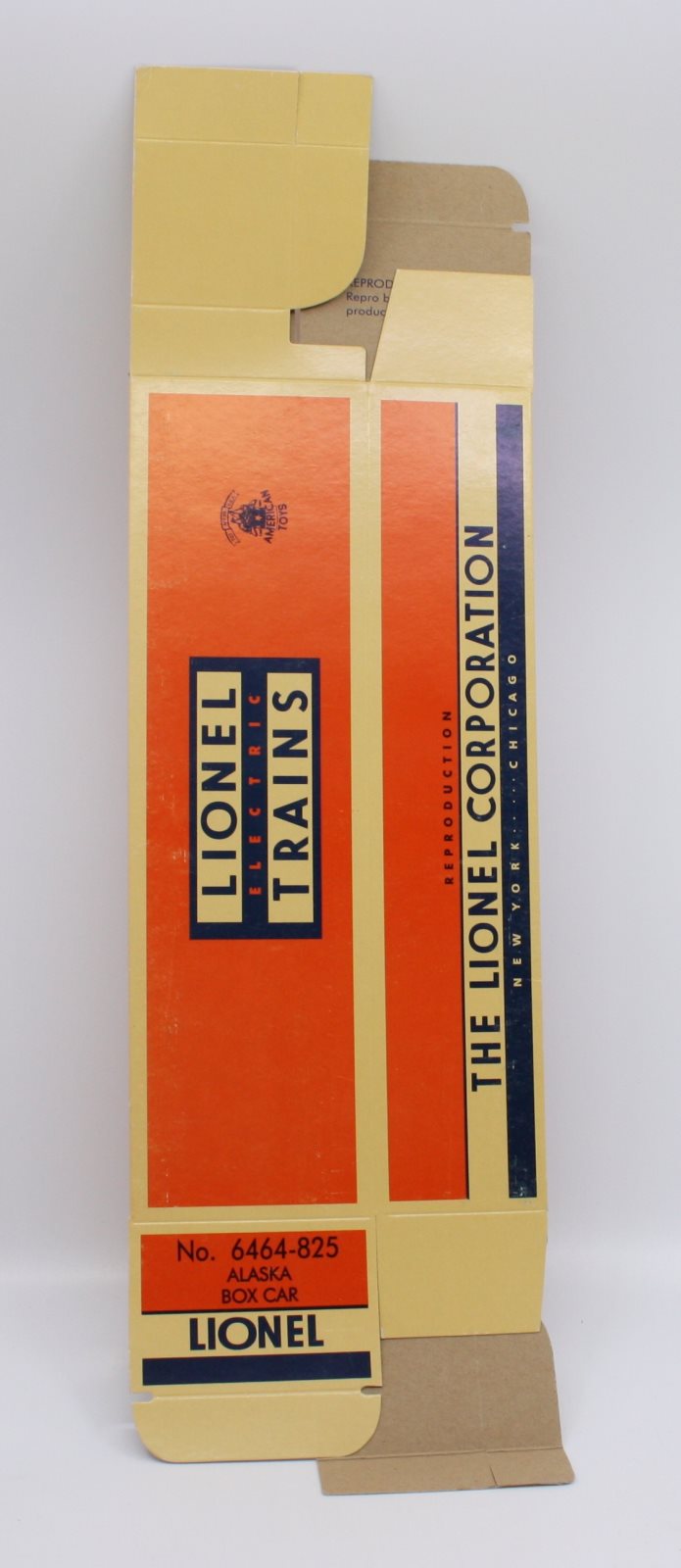Lionel 6464-825 Vintage O Alaska Boxcar - Box Only