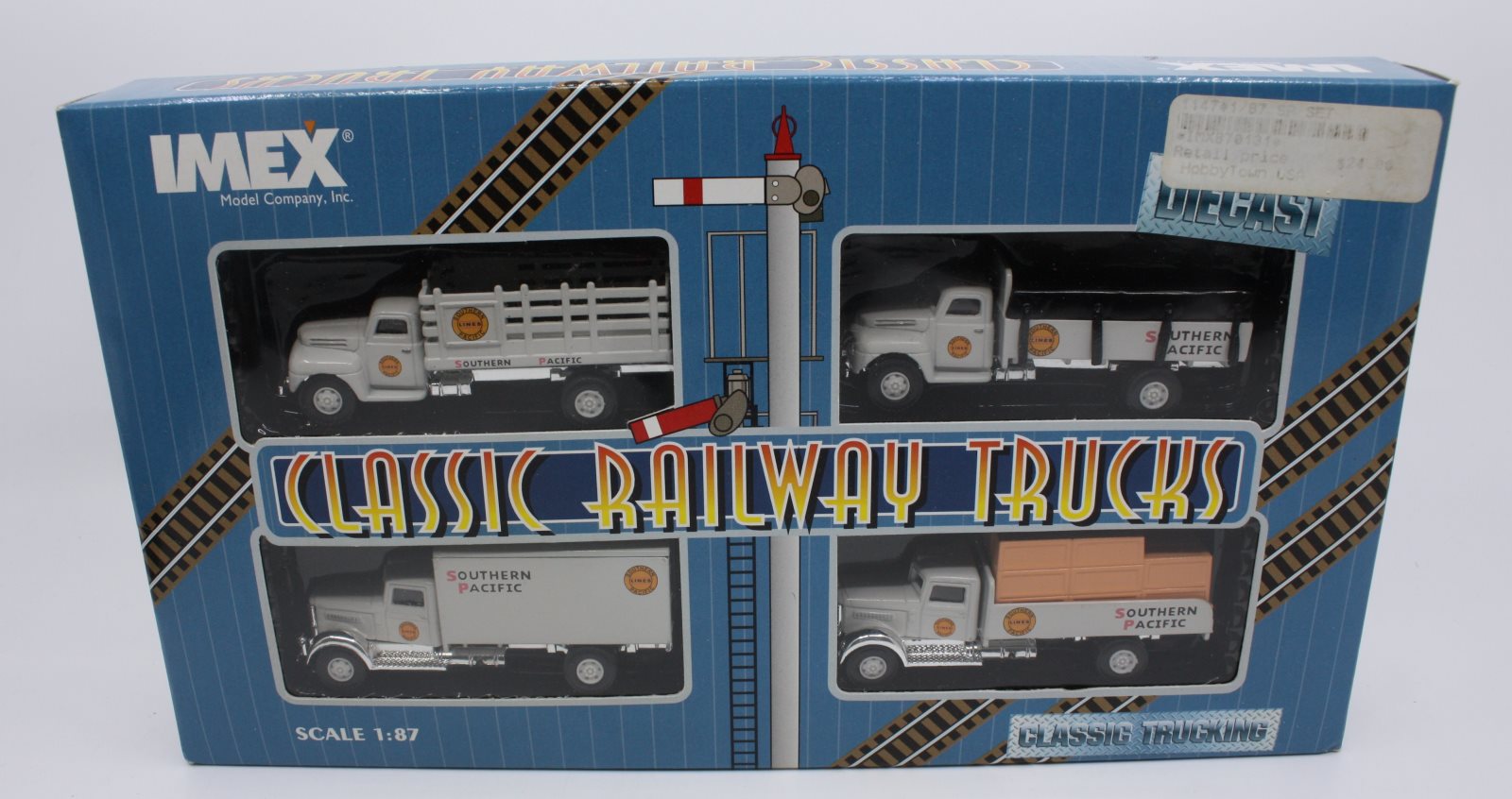 Imex 870131 1:87 Ford & Peterbilt Southern Pacific Railway Trucks (Set of 4)