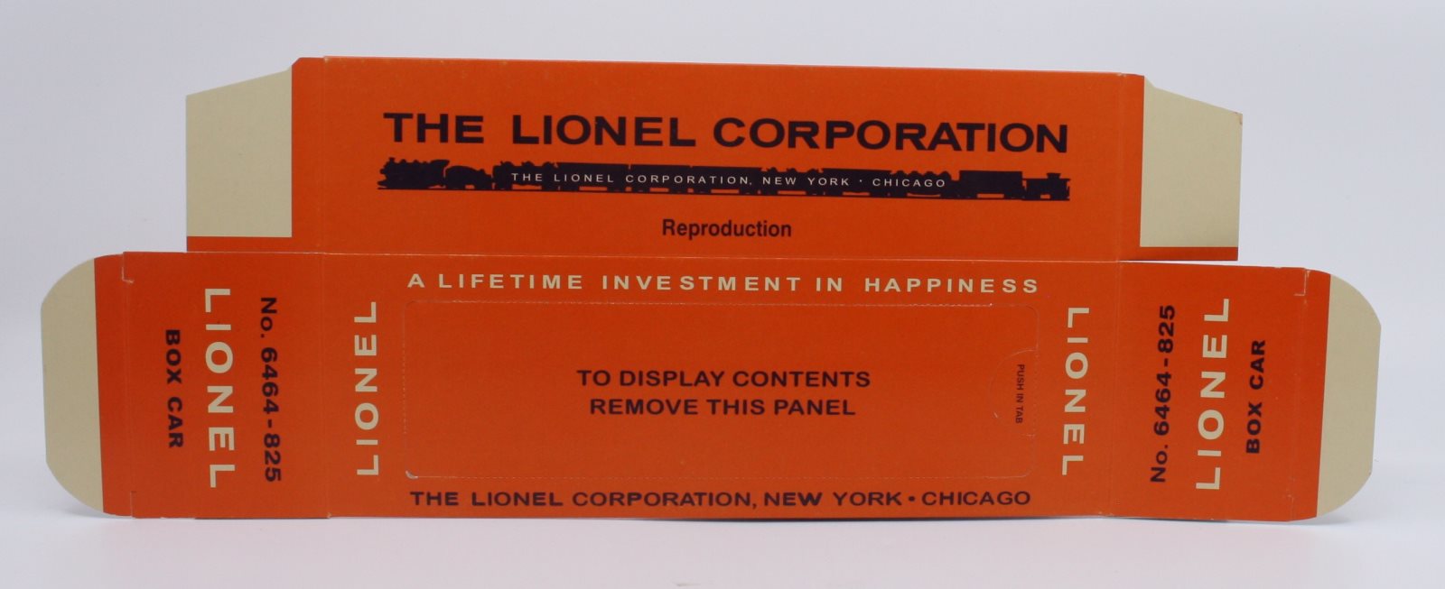 Lionel 6464-825 Vintage O Alaska Boxcar - Reproduction Box Only