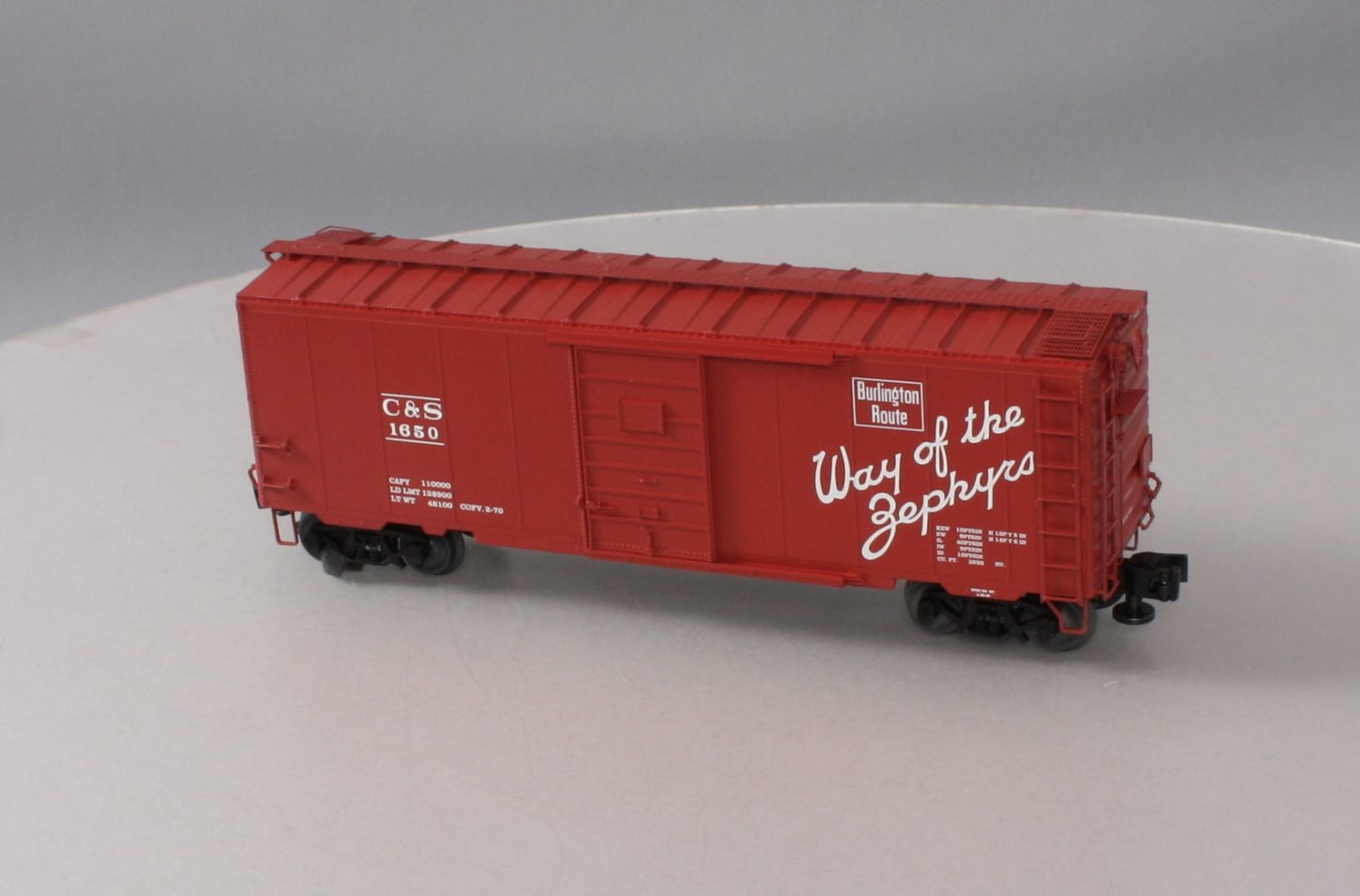 Lionel 6-83568 O Burlington Grain Door PS-1 Boxcar #1650
