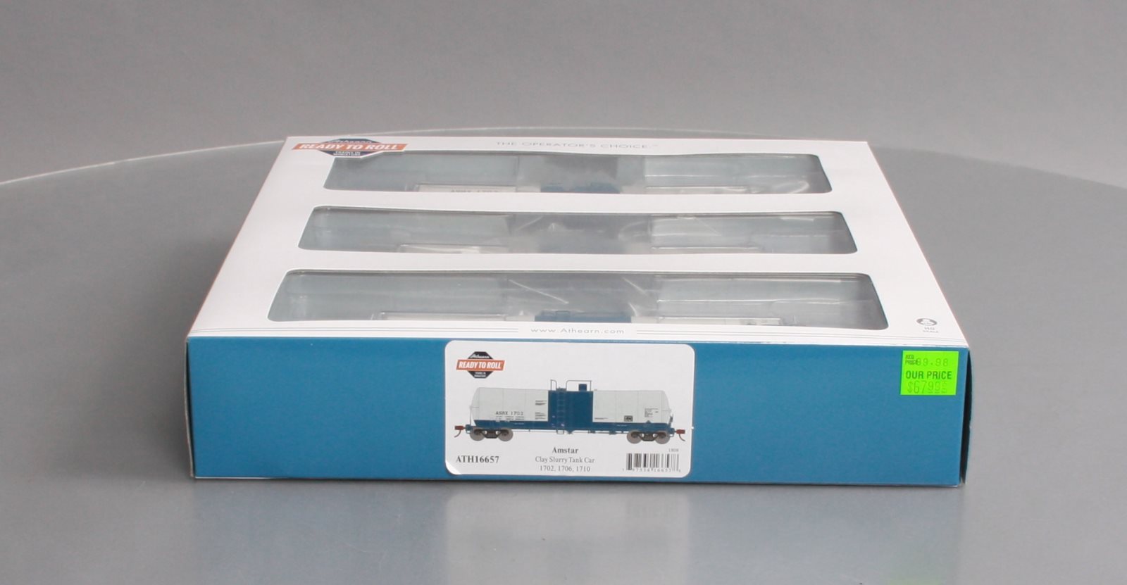 Athearn 16657 HO ASRX/Amstar Ready-to-Run 16,000-Gallon Tank #1 (Pack of 3)