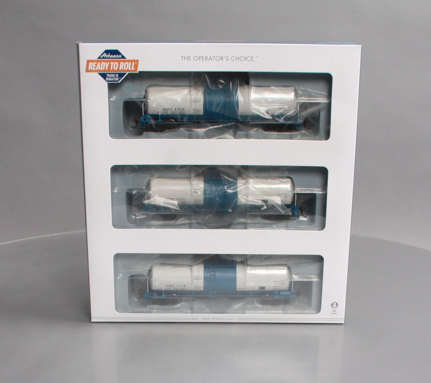Athearn 16657 HO ASRX/Amstar Ready-to-Run 16,000-Gallon Tank #1 (Pack of 3)