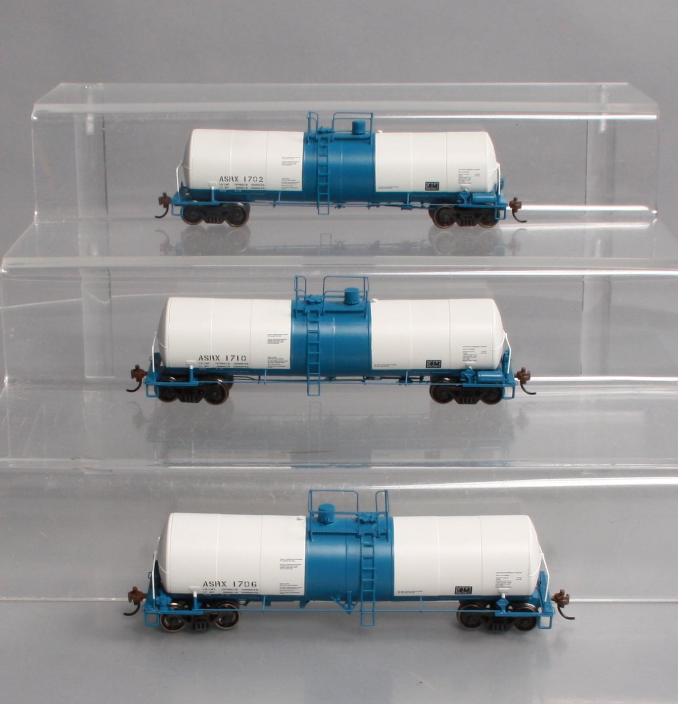 Athearn 16657 HO ASRX/Amstar Ready-to-Run 16,000-Gallon Tank #1 (Pack of 3)