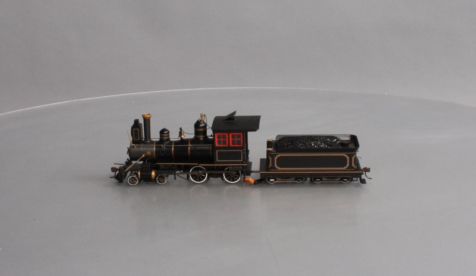 Bachmann 28302 On30 Painted & Unlettered 4-4-0 American Wood Cab with DCC Loco