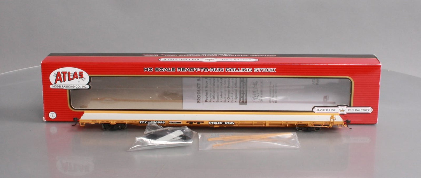 Atlas 20004092 HO TTX 1970s F89J Flat Car (Mid/End Hitches) #600999
