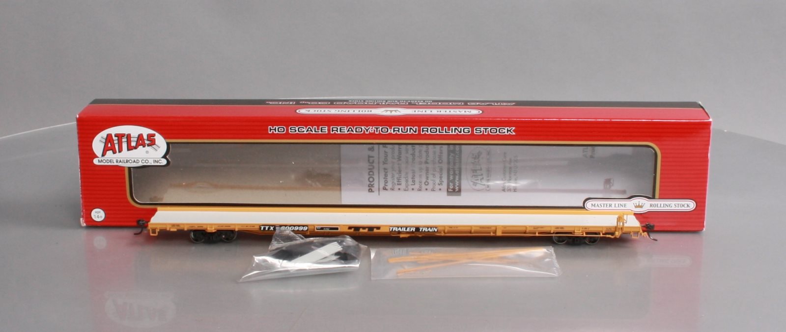 Atlas 20004092 HO TTX 1970s F89J Flat Car (Mid/End Hitches) #600999