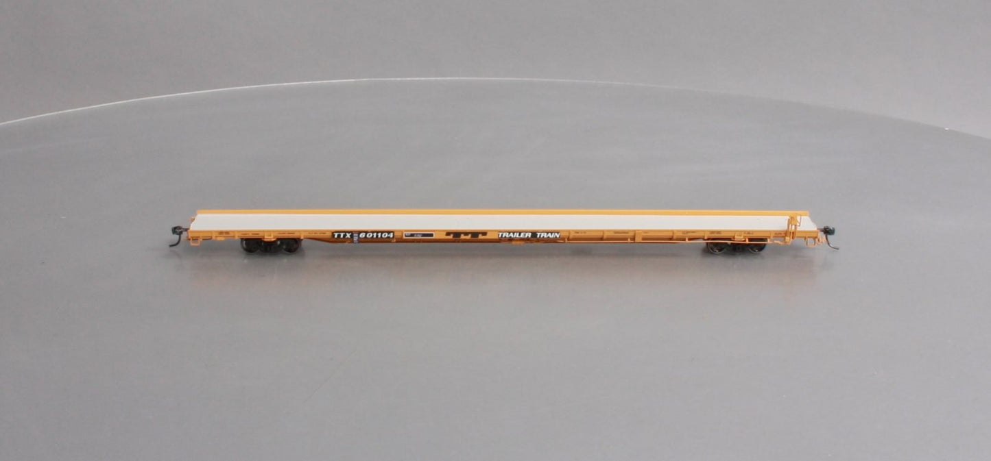Atlas 20004094 HO TTX 1970s F89J Flat Car (Mid/End Hitches) #601104
