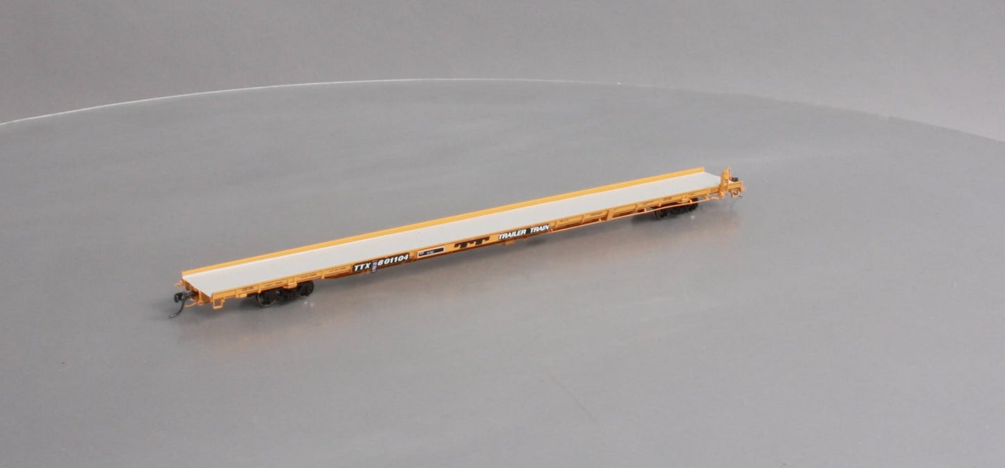 Atlas 20004094 HO TTX 1970s F89J Flat Car (Mid/End Hitches) #601104